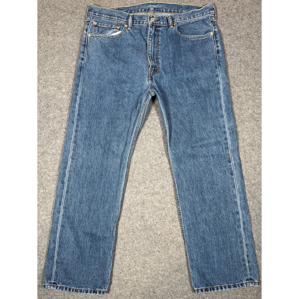 Levis 505 Regular Fit Mens Blue Straight Leg Denim Jeans 40x30 Medium Wash